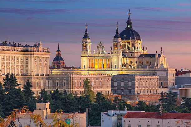 Madrid Catedral Almudena Noche